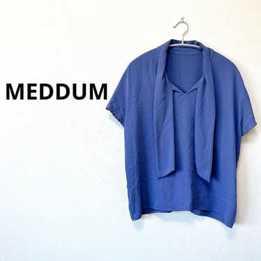 MEDDUM Medum [L] bow tie blouse office casual coo… - image 1