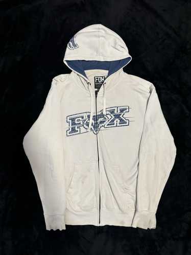 Fox Racing Blue and Cream Fox Hoodie