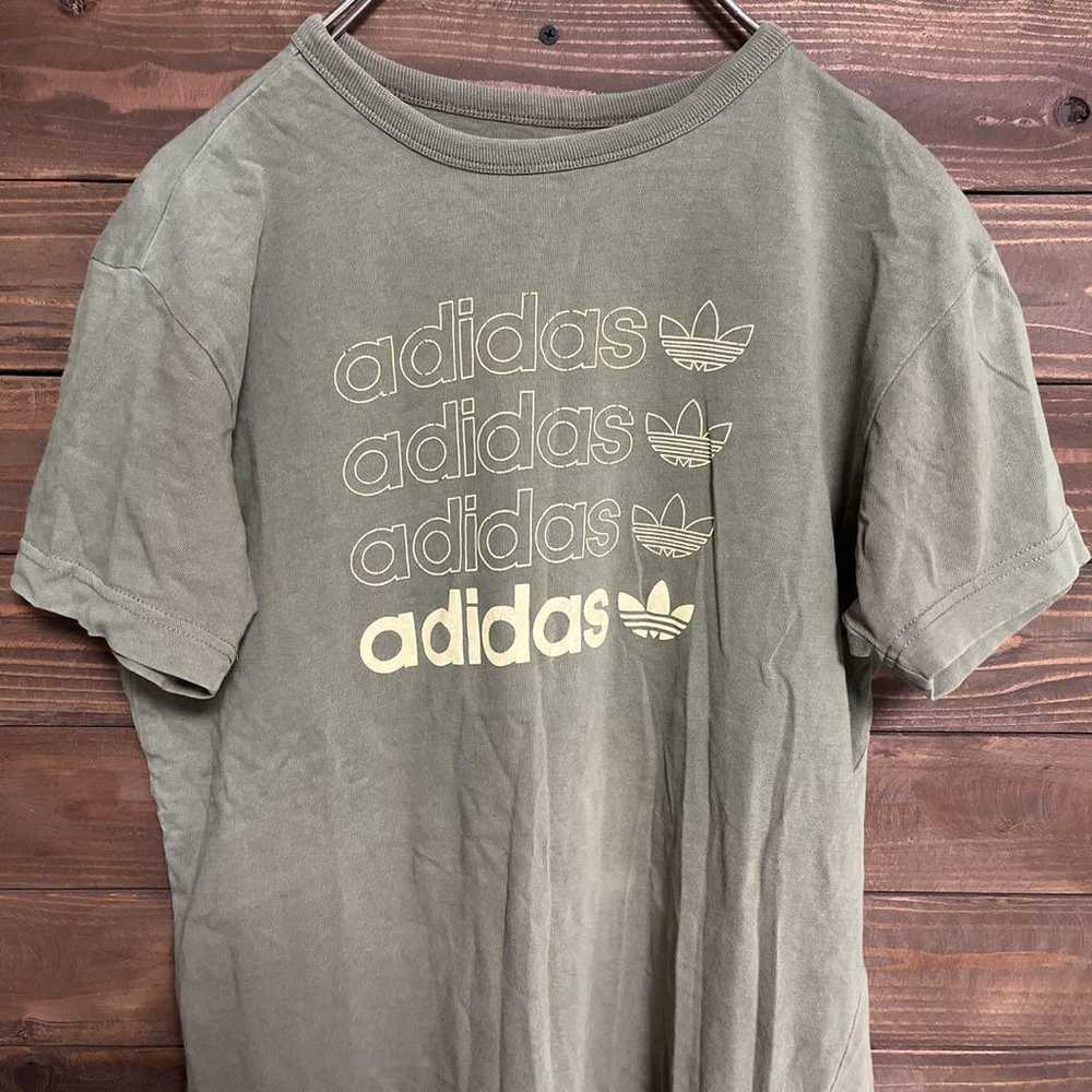 ♦︎【Adidas】Vintage Adidas T-shirt Faded Trefoil Lo… - image 5