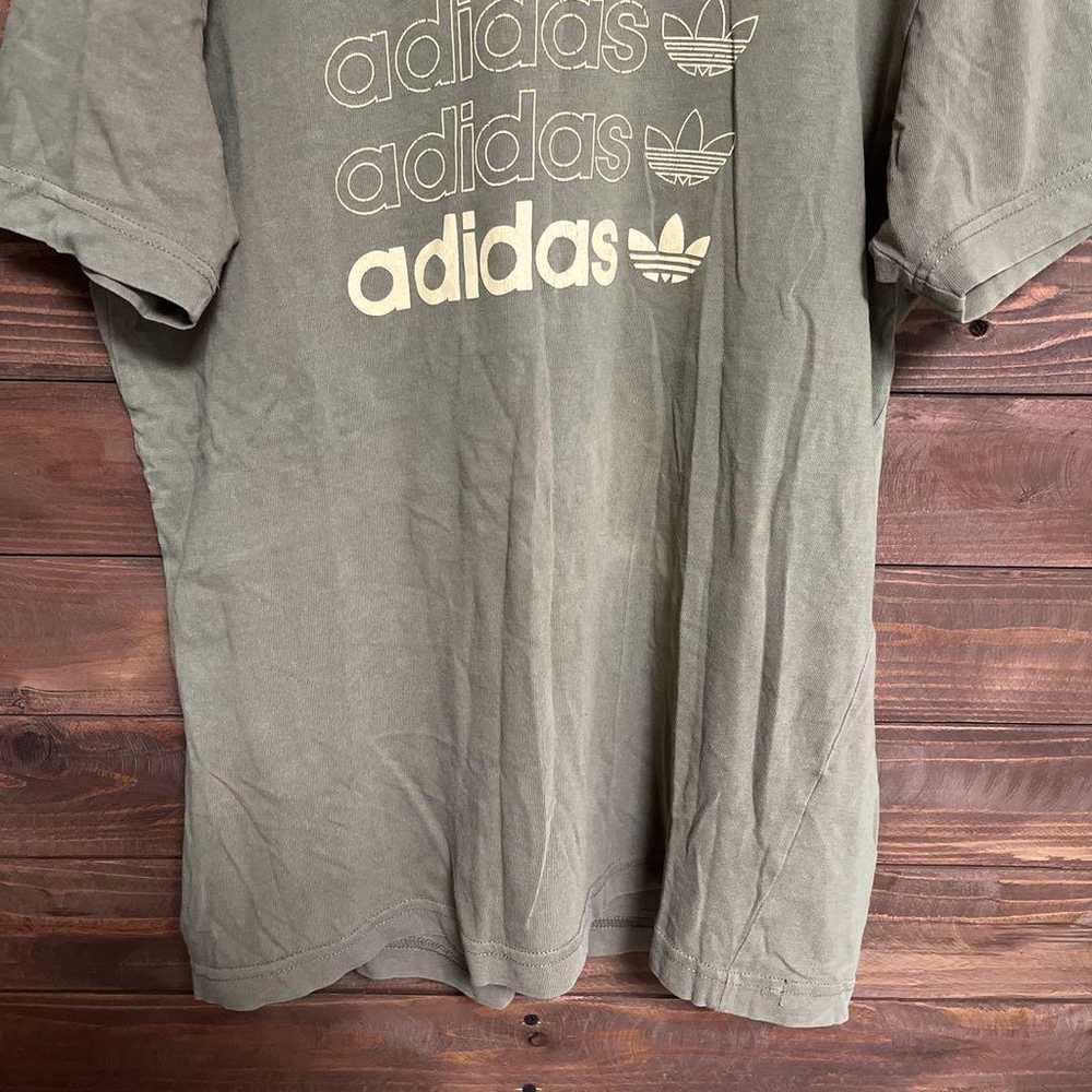 ♦︎【Adidas】Vintage Adidas T-shirt Faded Trefoil Lo… - image 6