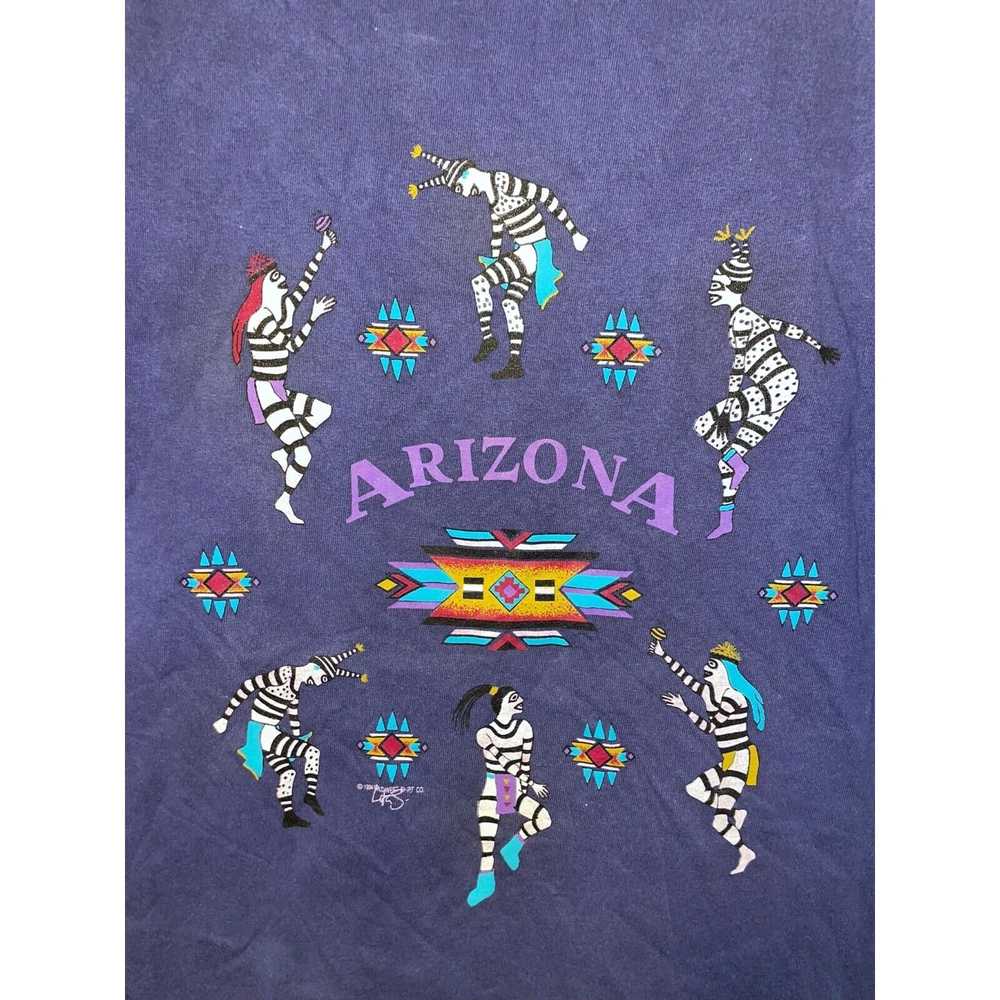 Vintage 1990s AZ Arizona Native American Striped … - image 2