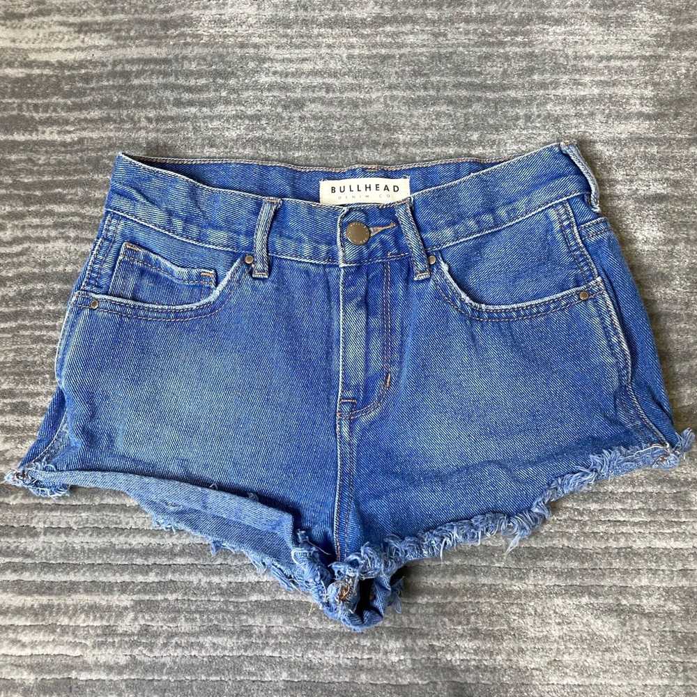 HIGH Bullhead Jean Shorts Size 25 Womens High Ris… - image 1