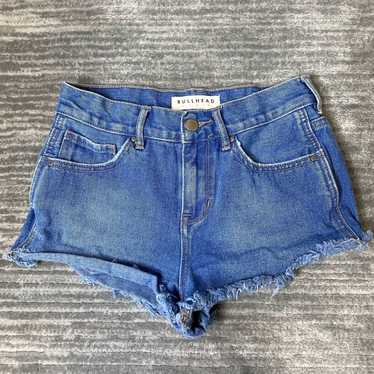 HIGH Bullhead Jean Shorts Size 25 Womens High Ris… - image 1