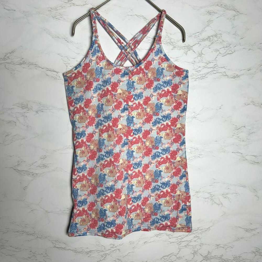 Camisole Flower Pattern Pink Red/Blue/Light Blue - image 1