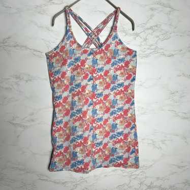 Camisole Flower Pattern Pink Red/Blue/Light Blue - image 1