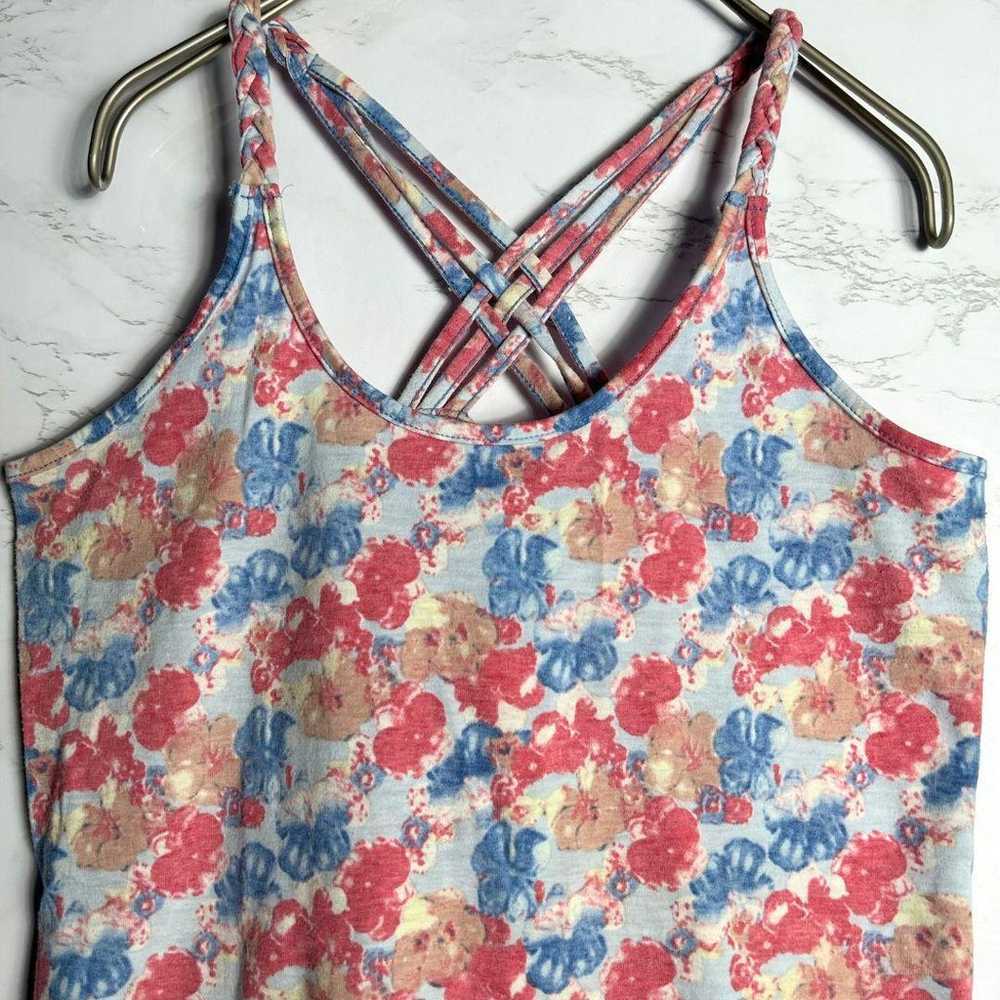 Camisole Flower Pattern Pink Red/Blue/Light Blue - image 2