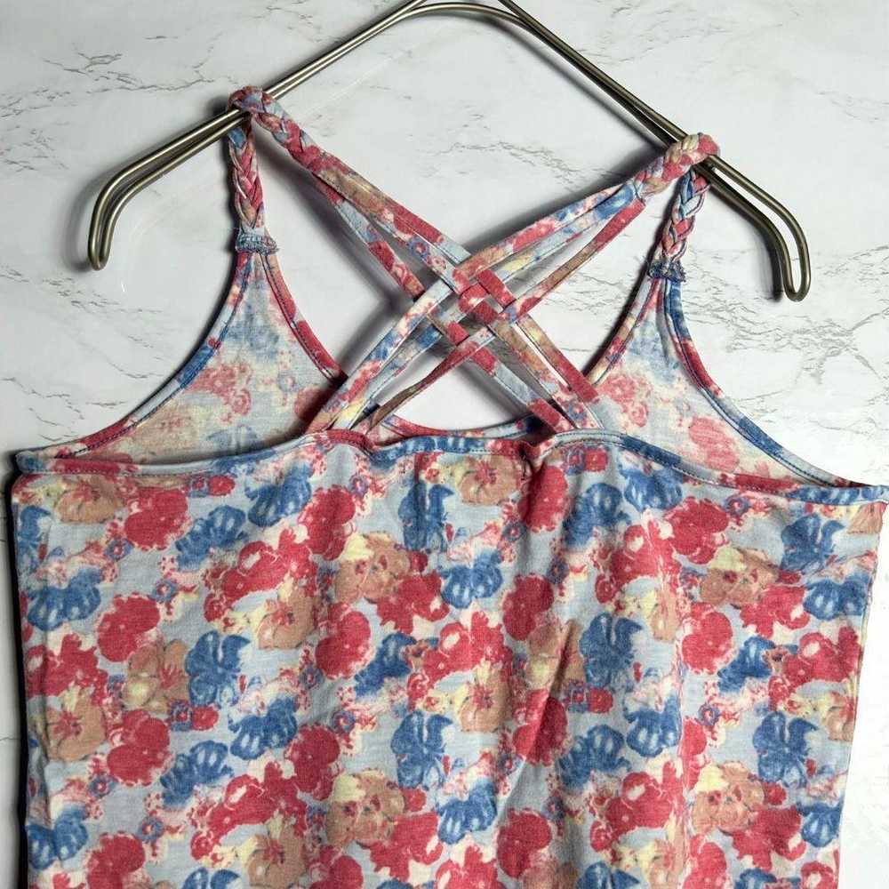 Camisole Flower Pattern Pink Red/Blue/Light Blue - image 4