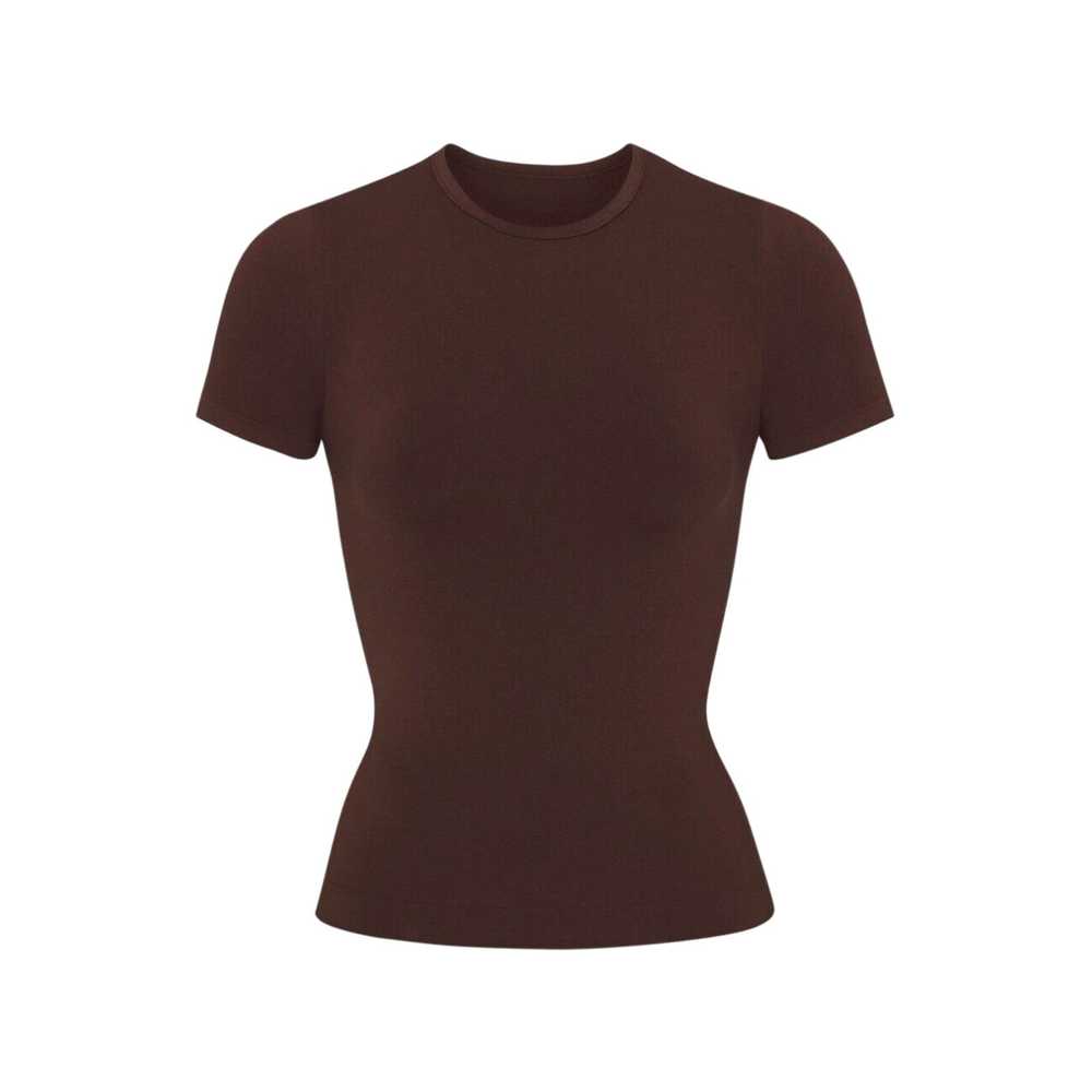 SKIMS Skims Soft Smoothing Seamless T Shirt Cocoa… - image 1