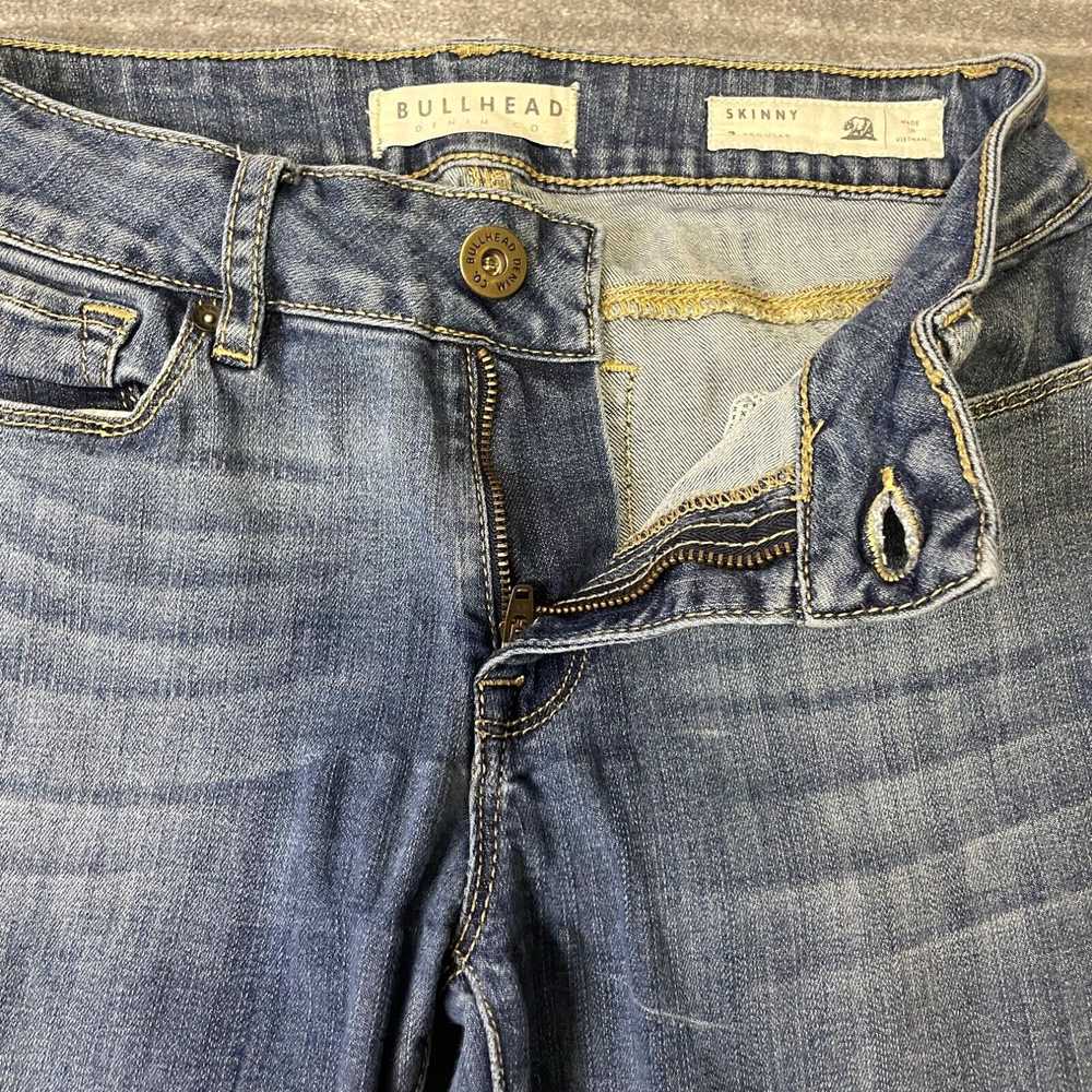 Vintage Bullhead Jeans Size 3 Womens Skinny Stret… - image 3