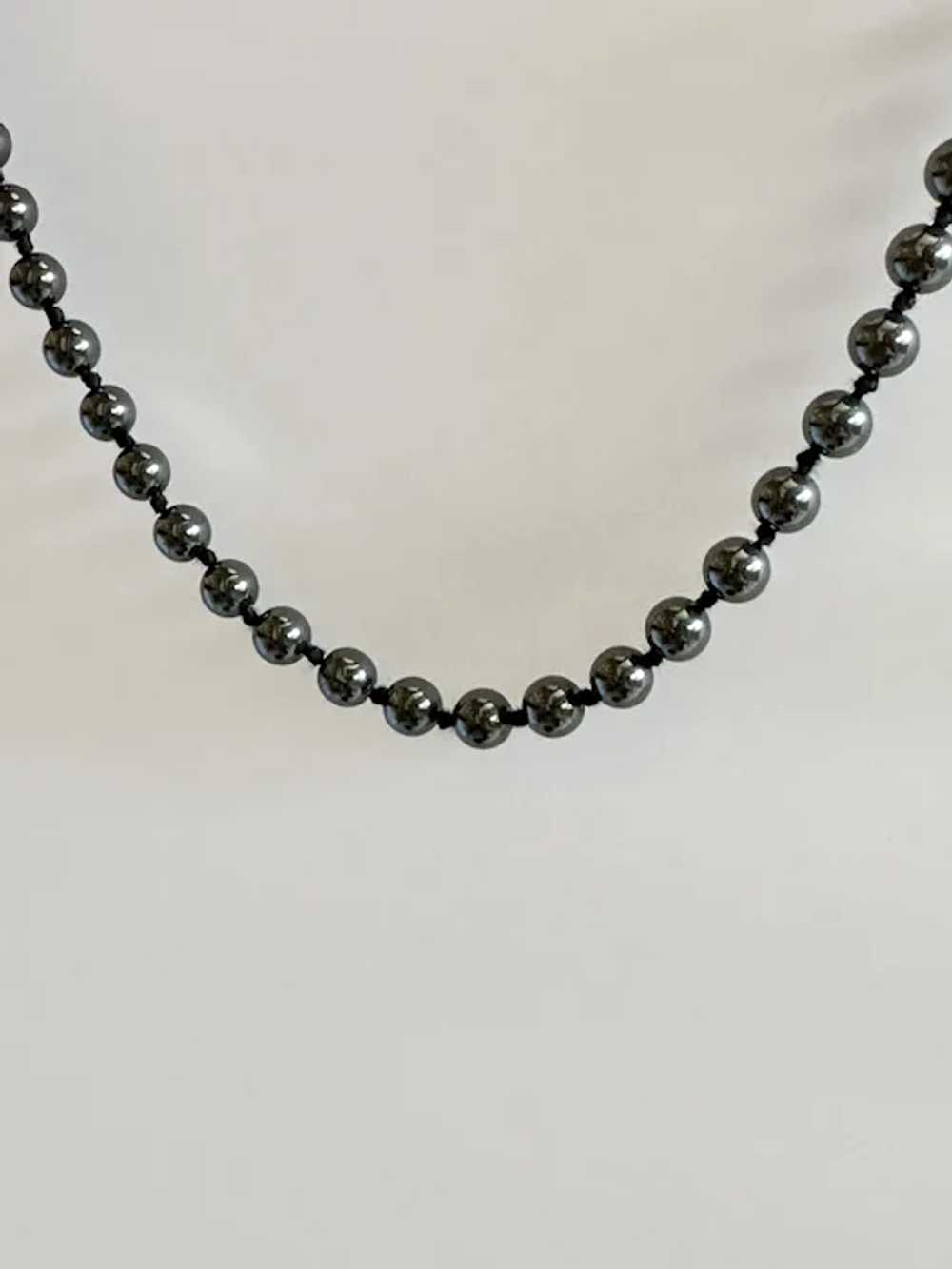 Hematite Beaded Necklace - image 4