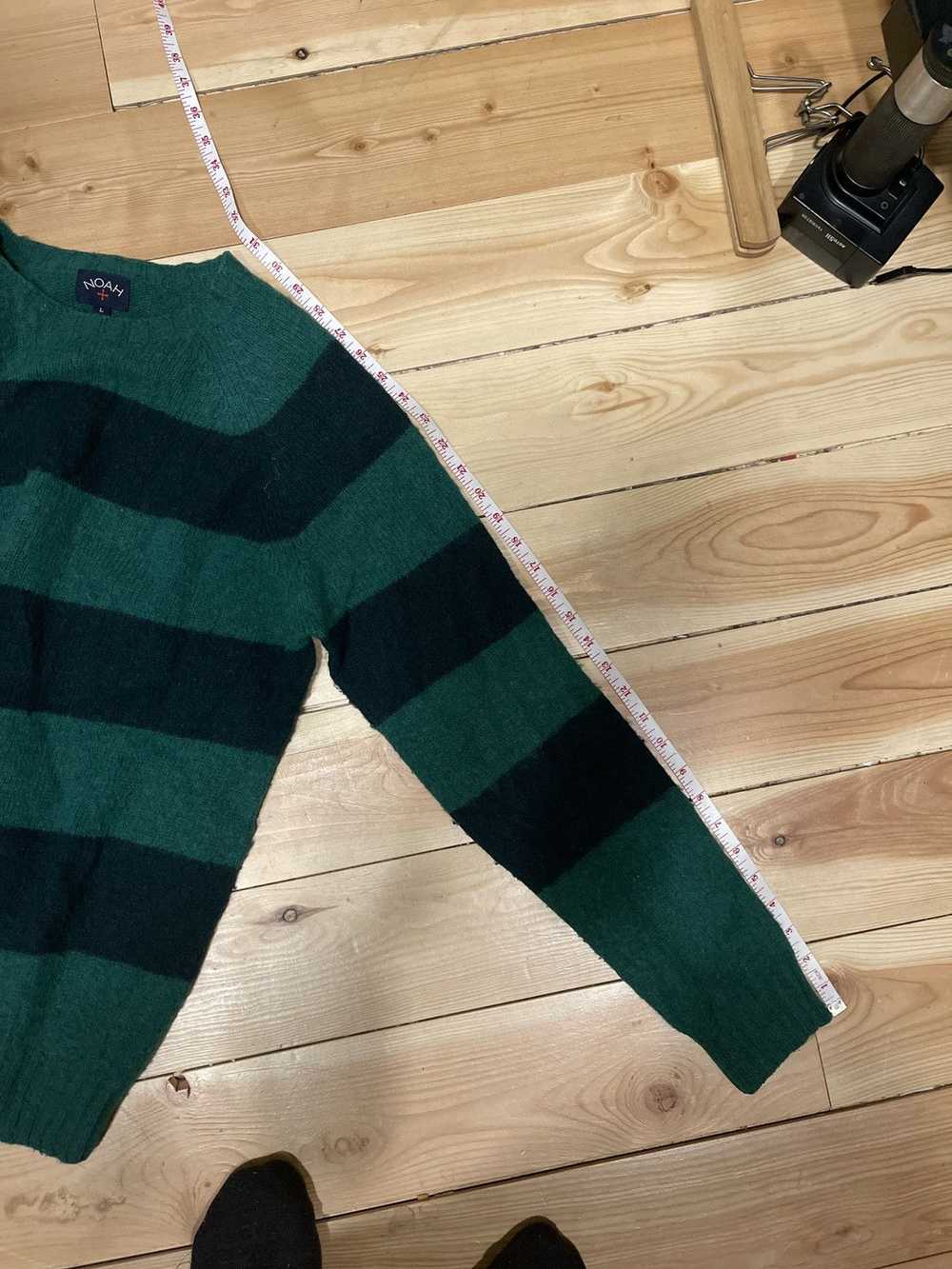 Noah FW17 Scotland made Lambswool striped sweater - image 8