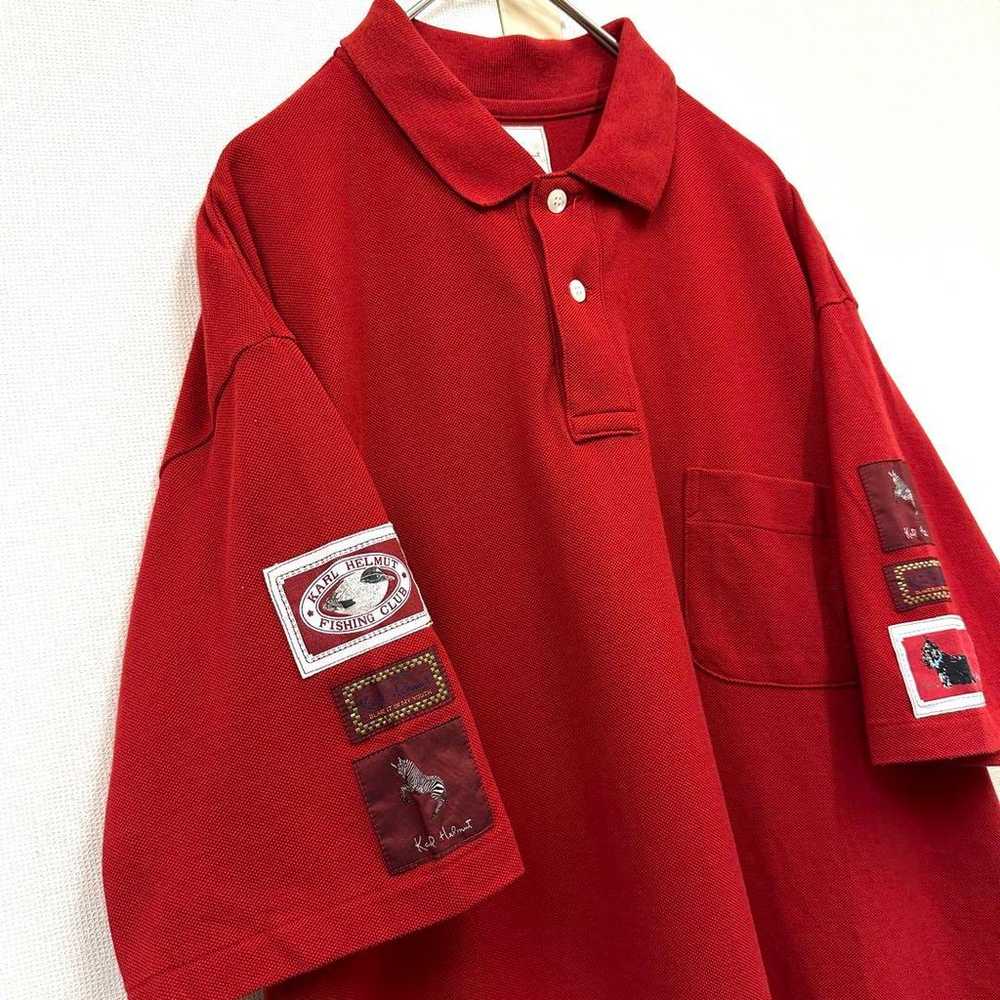 90s Karl Helmt polo shirt patch L size - image 5