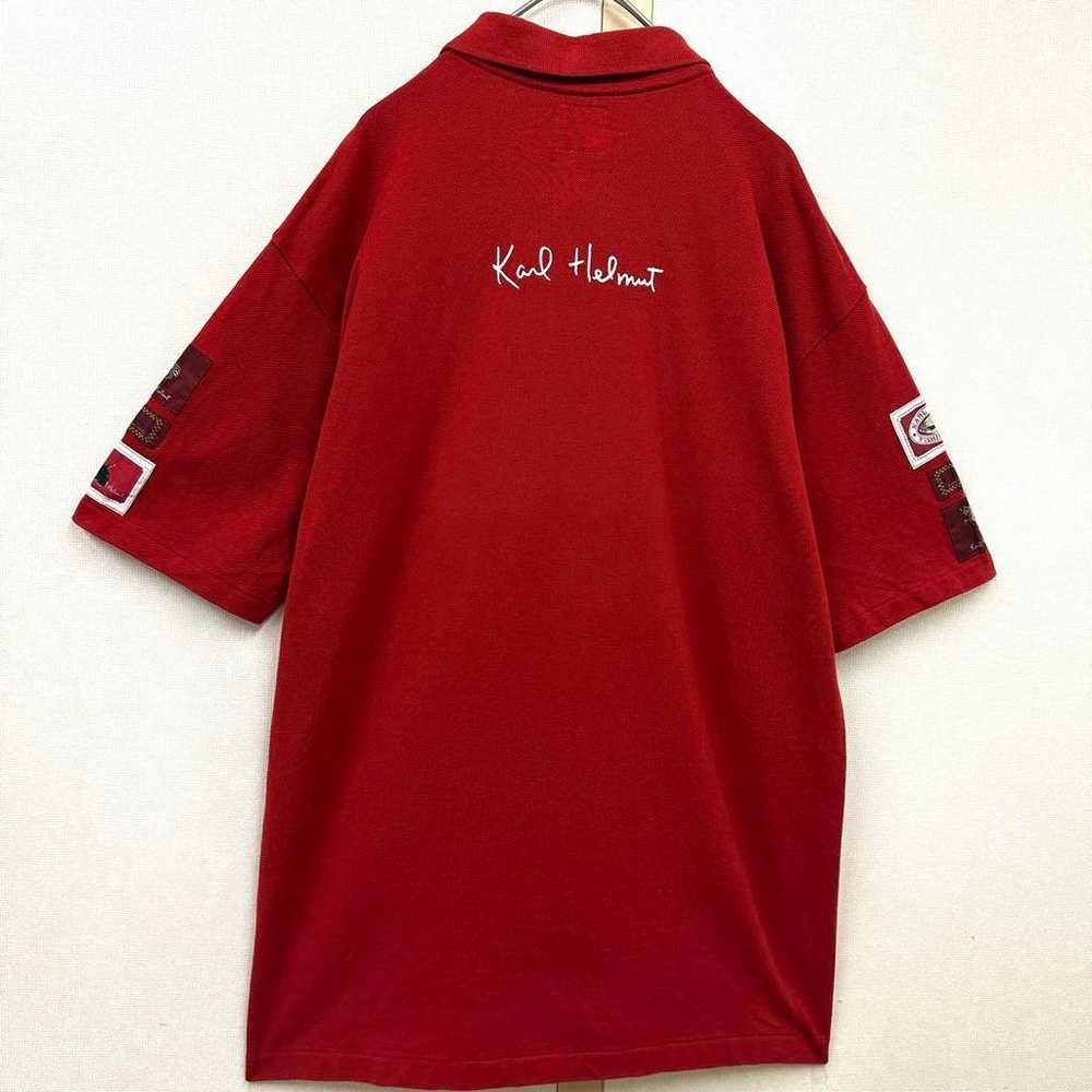 90s Karl Helmt polo shirt patch L size - image 6