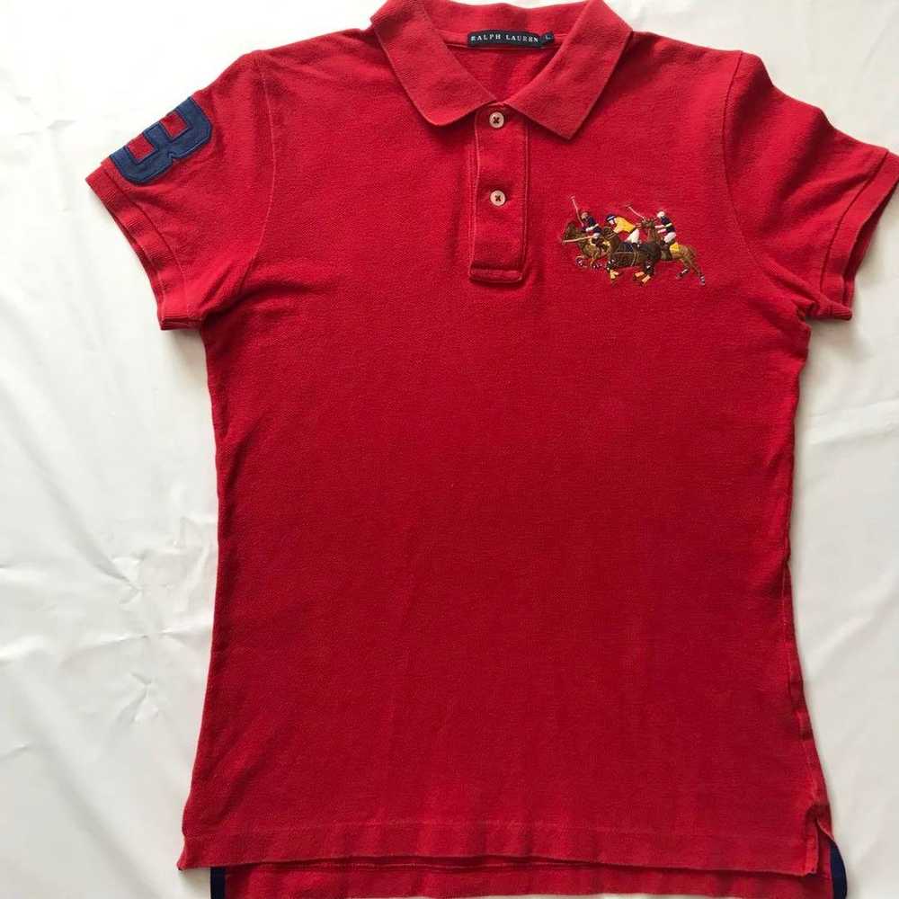 Ralph Lauren Polo Shirt Short Sleeve Triple Pony … - image 2