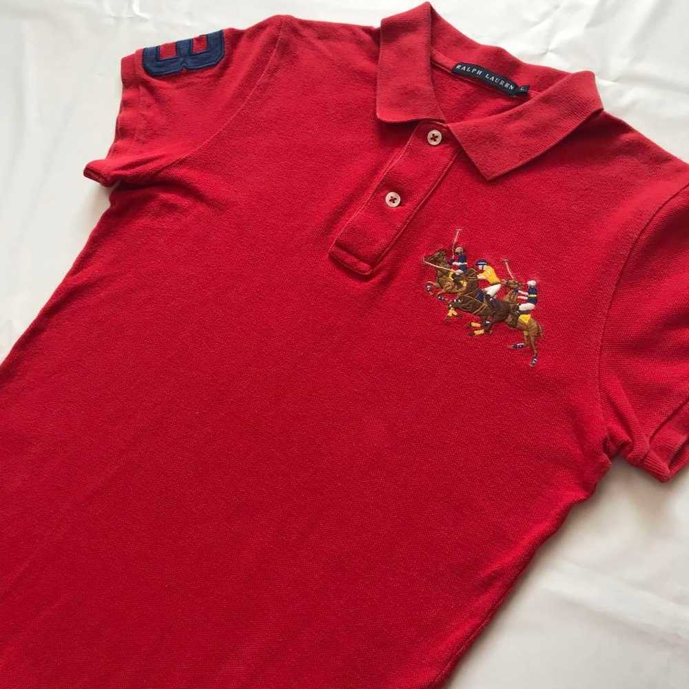 Ralph Lauren Polo Shirt Short Sleeve Triple Pony … - image 3