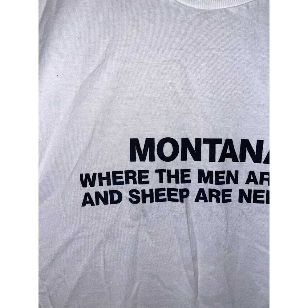 Jerzees 90s Montana Where The Men Are Men Sheep N… - image 4