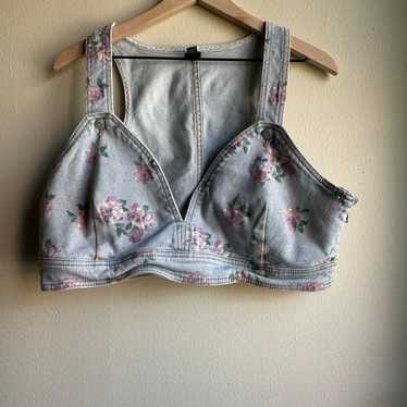 Wild Fable Floral Denim Top