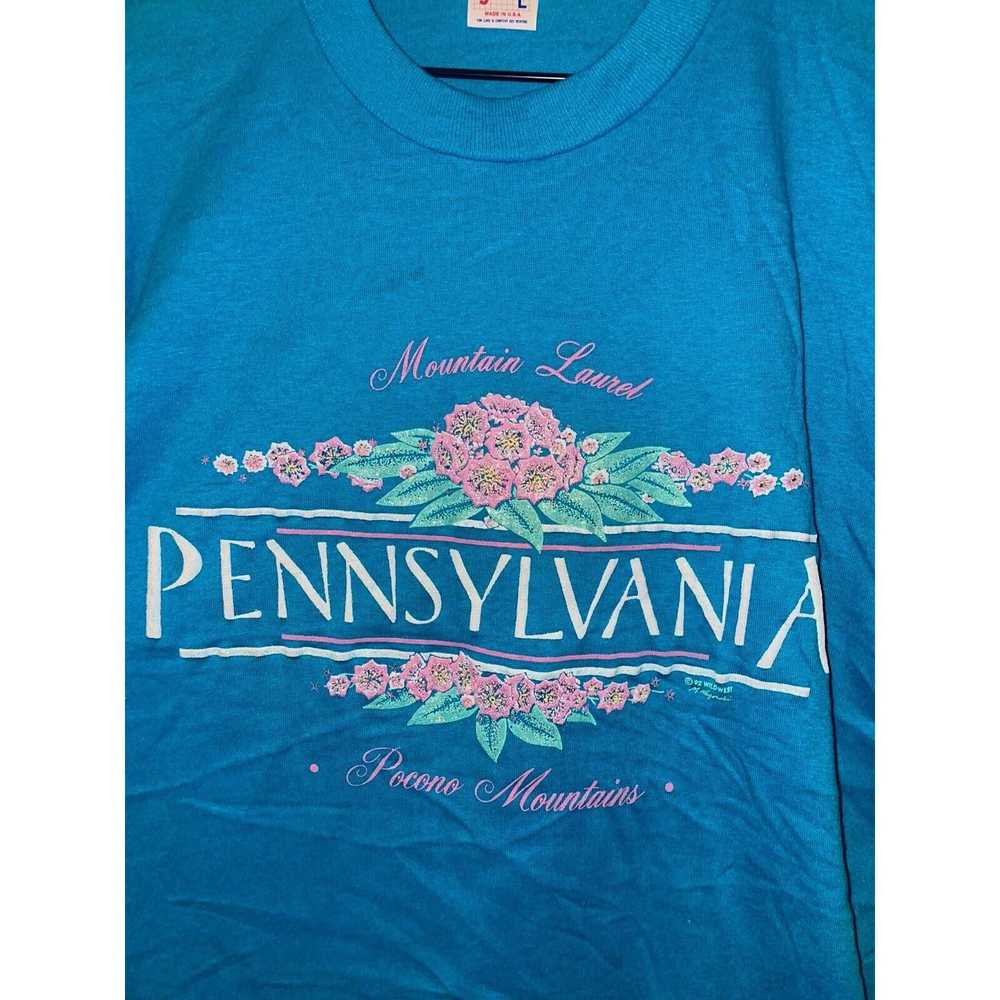 Jerzees 1990s Vintage PA Pocono Mountains Mountai… - image 2