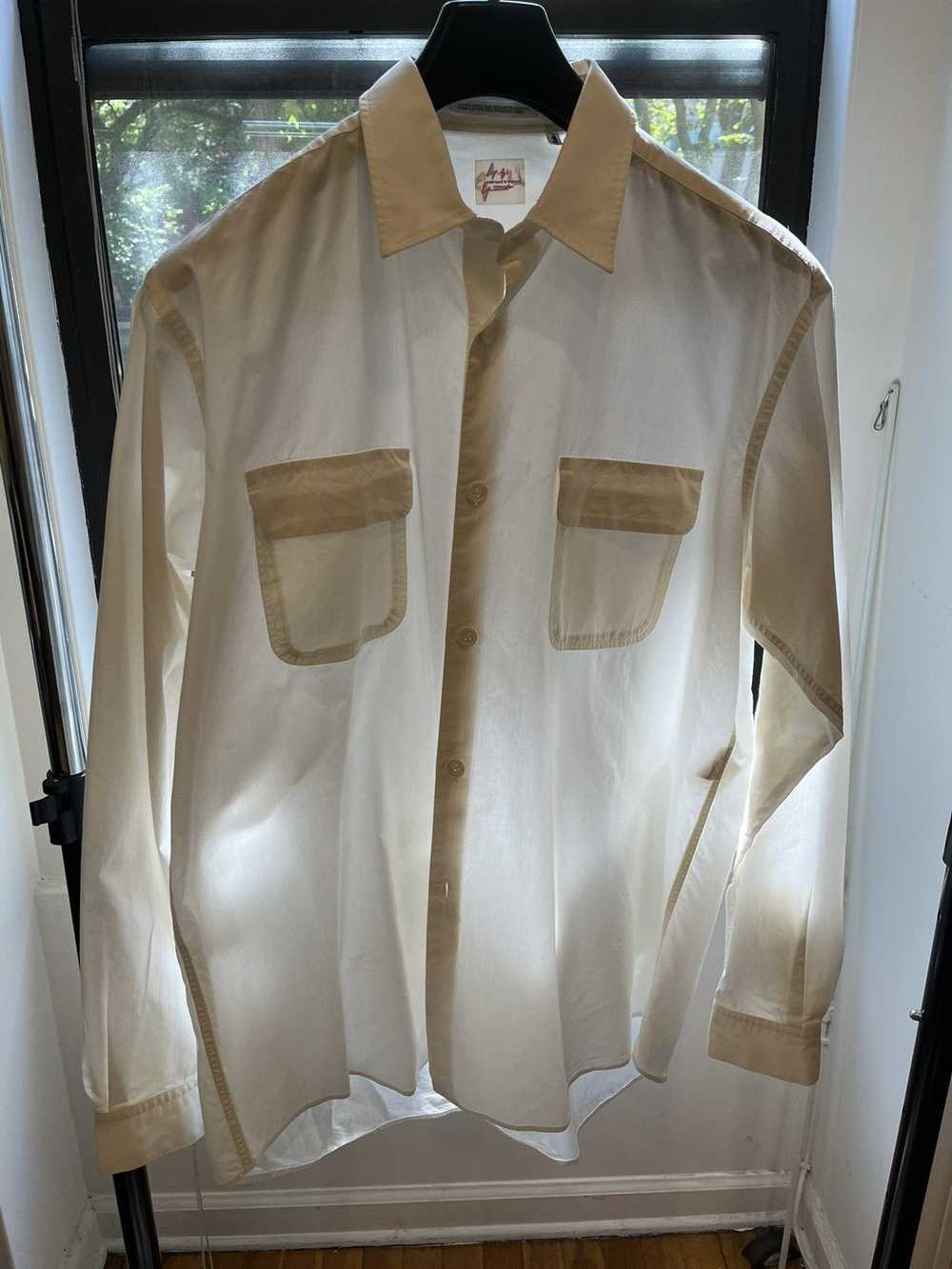 Yohji Yamamoto Yohji Off White Cotton Silk Shirt - image 3