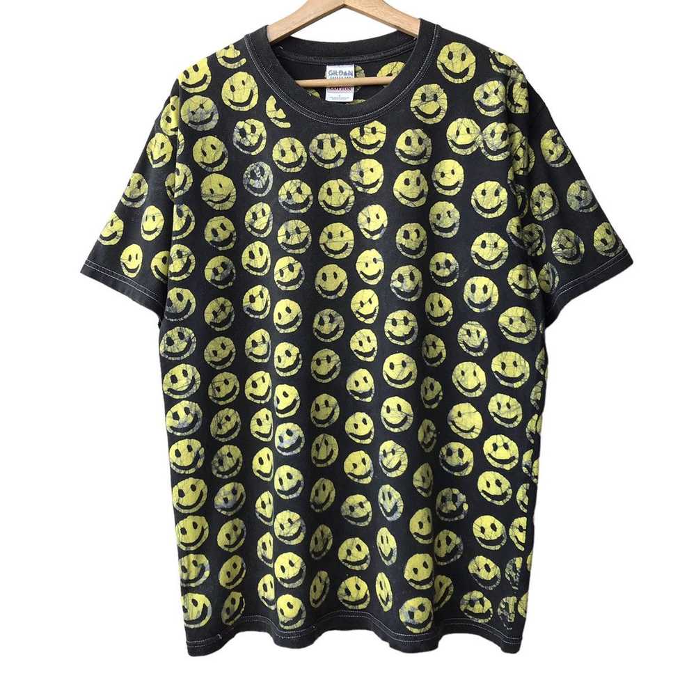 Gildan × Vintage Smiley All Over Print Vintage 19… - image 1