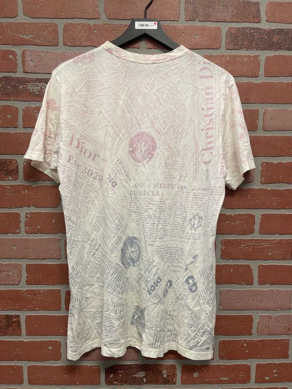 Dior Dior Newpaper Tee White Size M - image 2