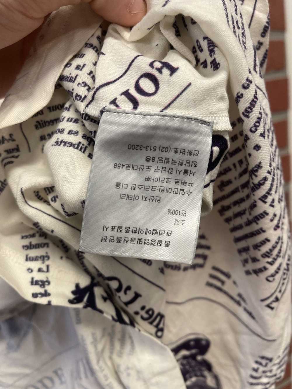 Dior Dior Newpaper Tee White Size M - image 4