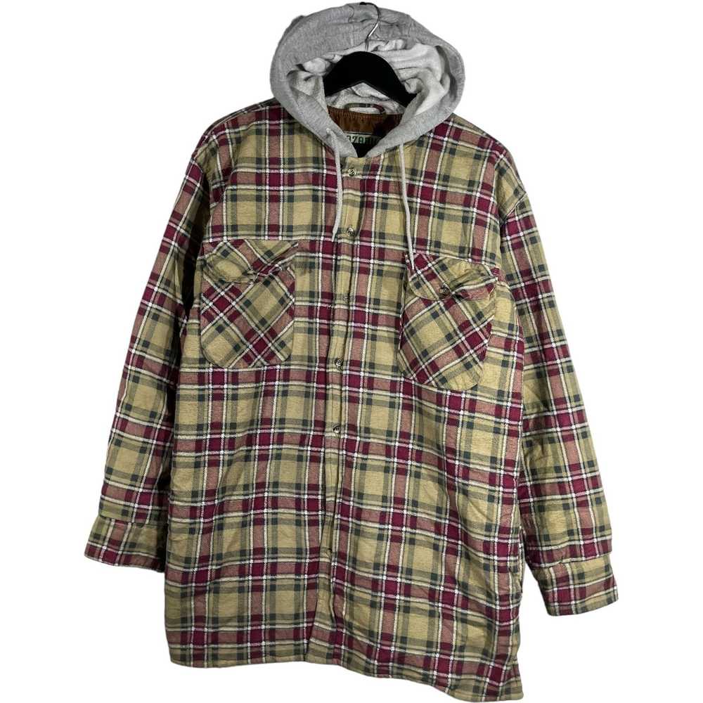 Other Ozark Trail Plaid Button Down Flannel Hoodie - image 1