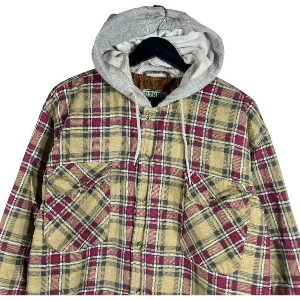 Other Ozark Trail Plaid Button Down Flannel Hoodie - image 2