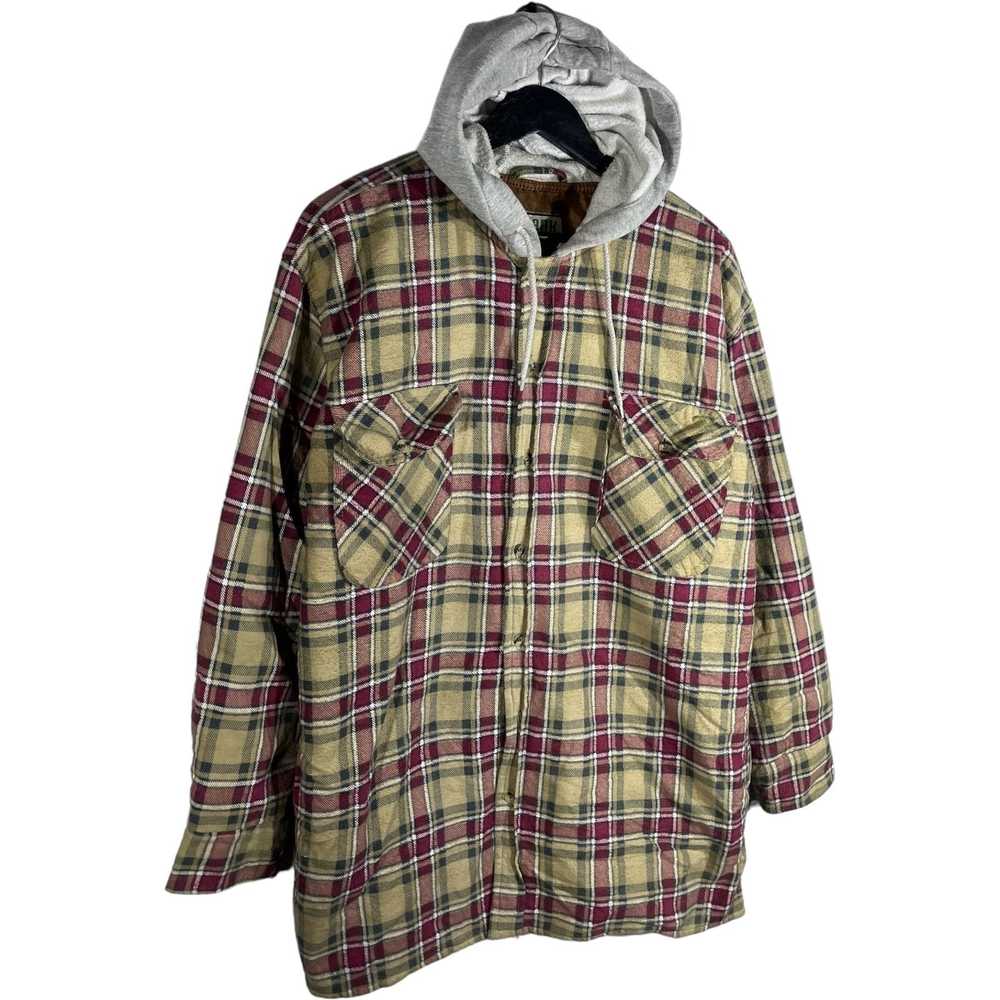 Other Ozark Trail Plaid Button Down Flannel Hoodie - image 3