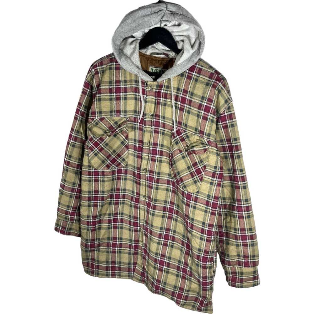 Other Ozark Trail Plaid Button Down Flannel Hoodie - image 4