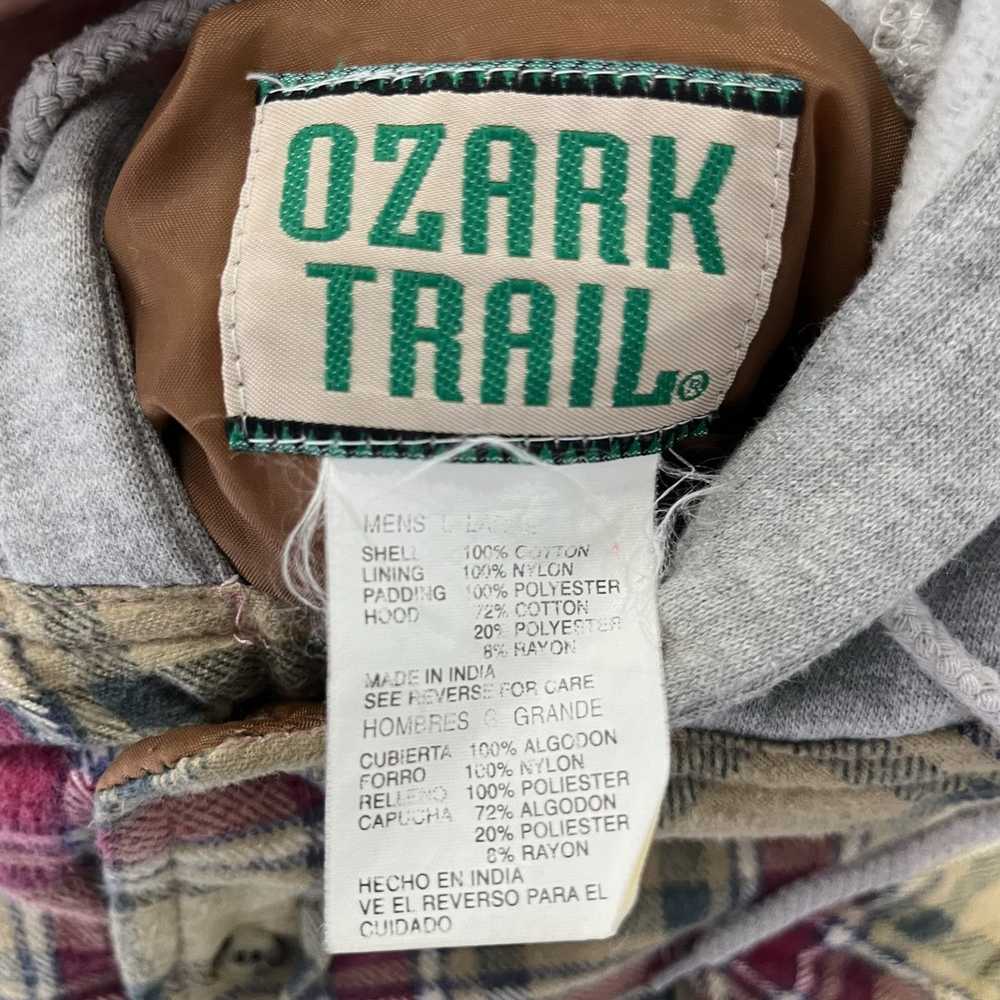 Other Ozark Trail Plaid Button Down Flannel Hoodie - image 9