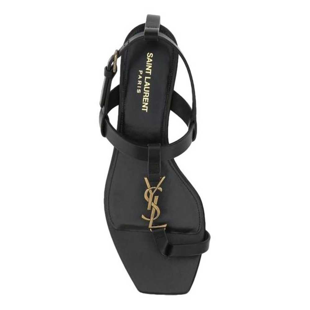 Saint Laurent Cassandra leather sandal - image 1