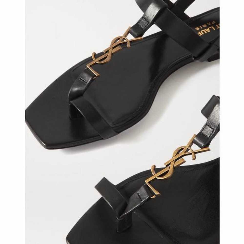 Saint Laurent Cassandra leather sandal - image 4