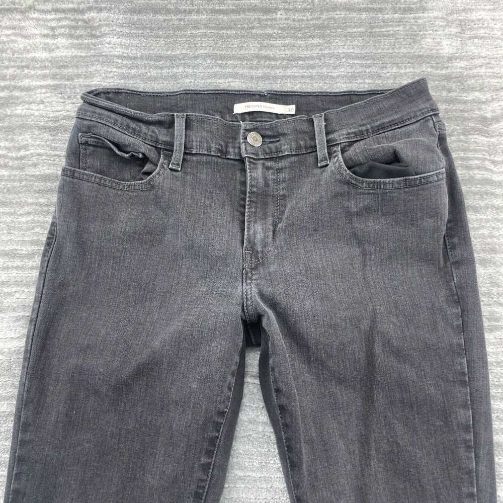 Levi's Levis 710 Jeans Size 30 W30 L30 Womens Sup… - image 2