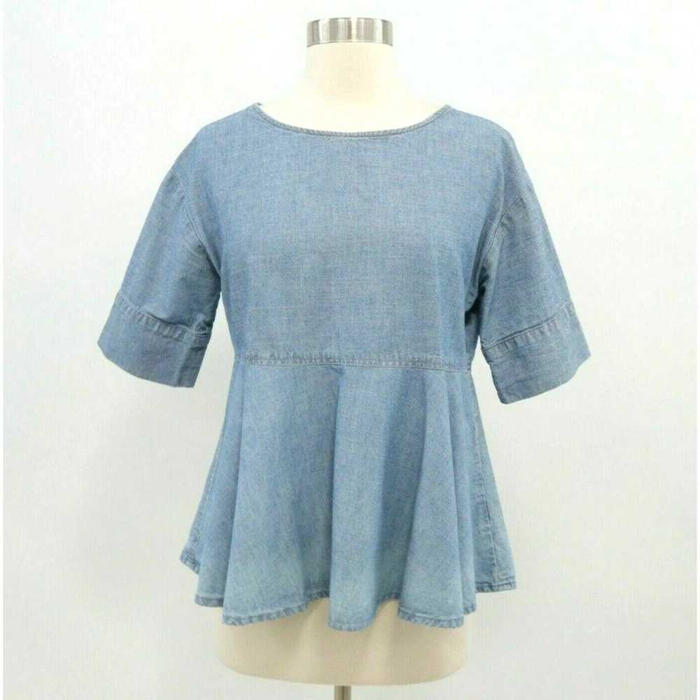 Vintage AG Adriano Goldschmied Peplum Top Blouse … - image 1