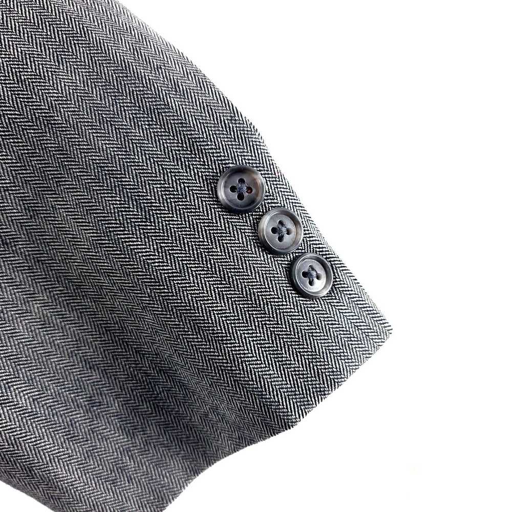 Alan Flusser Alan Flusser Silk Worsted Wool Gray … - image 3