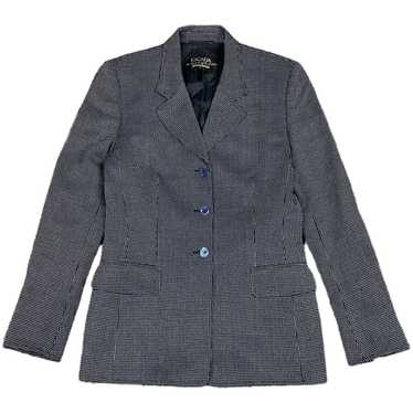 Escada ESCADA For Neiman Marcus Plaid Blazer Wool 