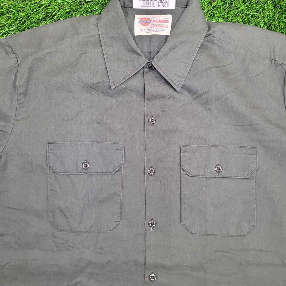 Dickies DICKIES Button Shirt XL 26x33 Baggy Green - image 11