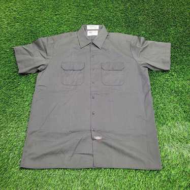 Dickies DICKIES Button Shirt XL 26x33 Baggy Green - image 1