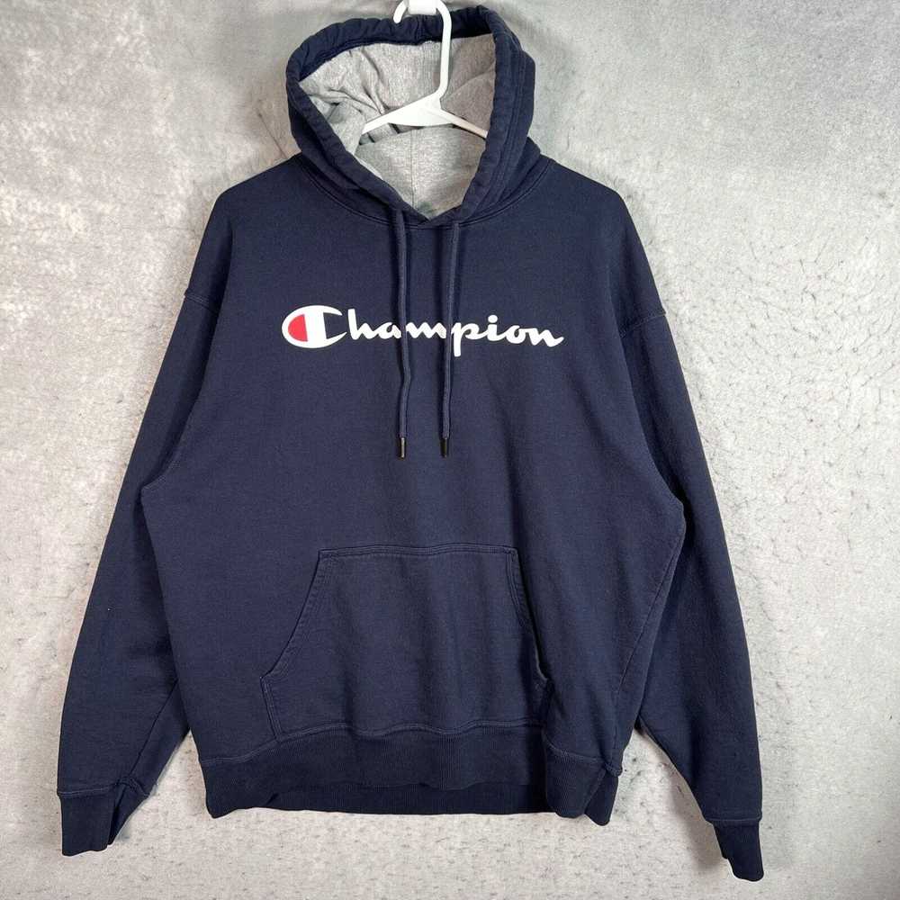 Champion Champion Spellout Sweater Adult Large Bl… - image 1