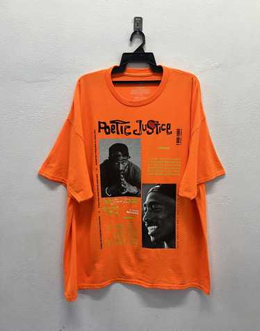 Rap Tees Poetic Justice 2Pac Tupac Black Shirt Size S Gem