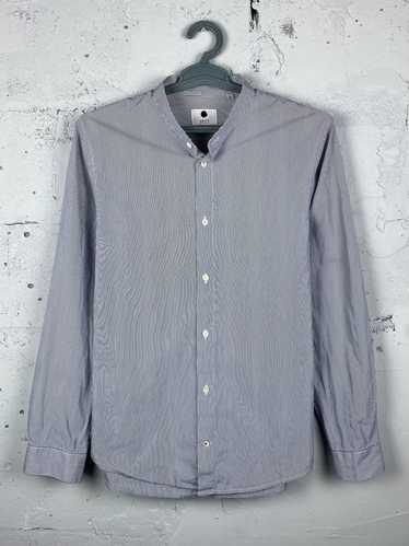 Nn07 NN07 No Nationality Band Collar Men's Striped