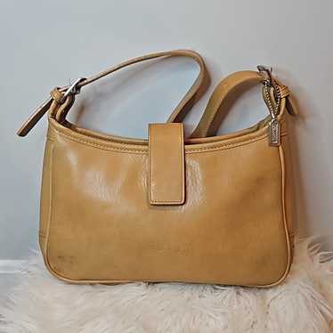 Coach Vintage Coach Tan Smooth Leather Hampton Mi… - image 1