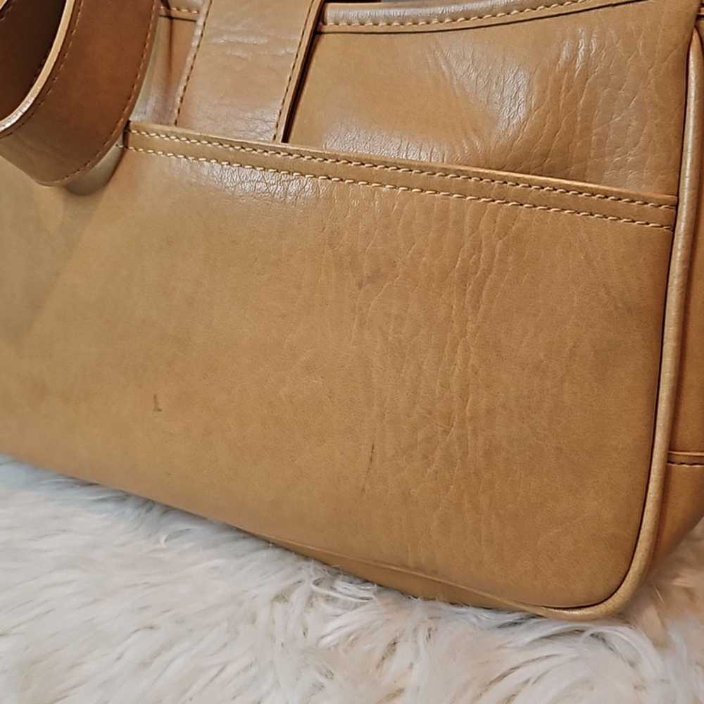 Coach Vintage Coach Tan Smooth Leather Hampton Mi… - image 6