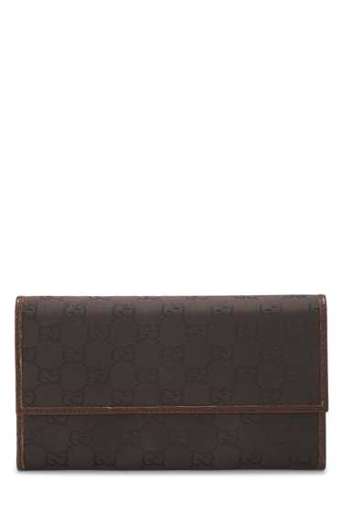 Brown GG Nylon Continental Wallet