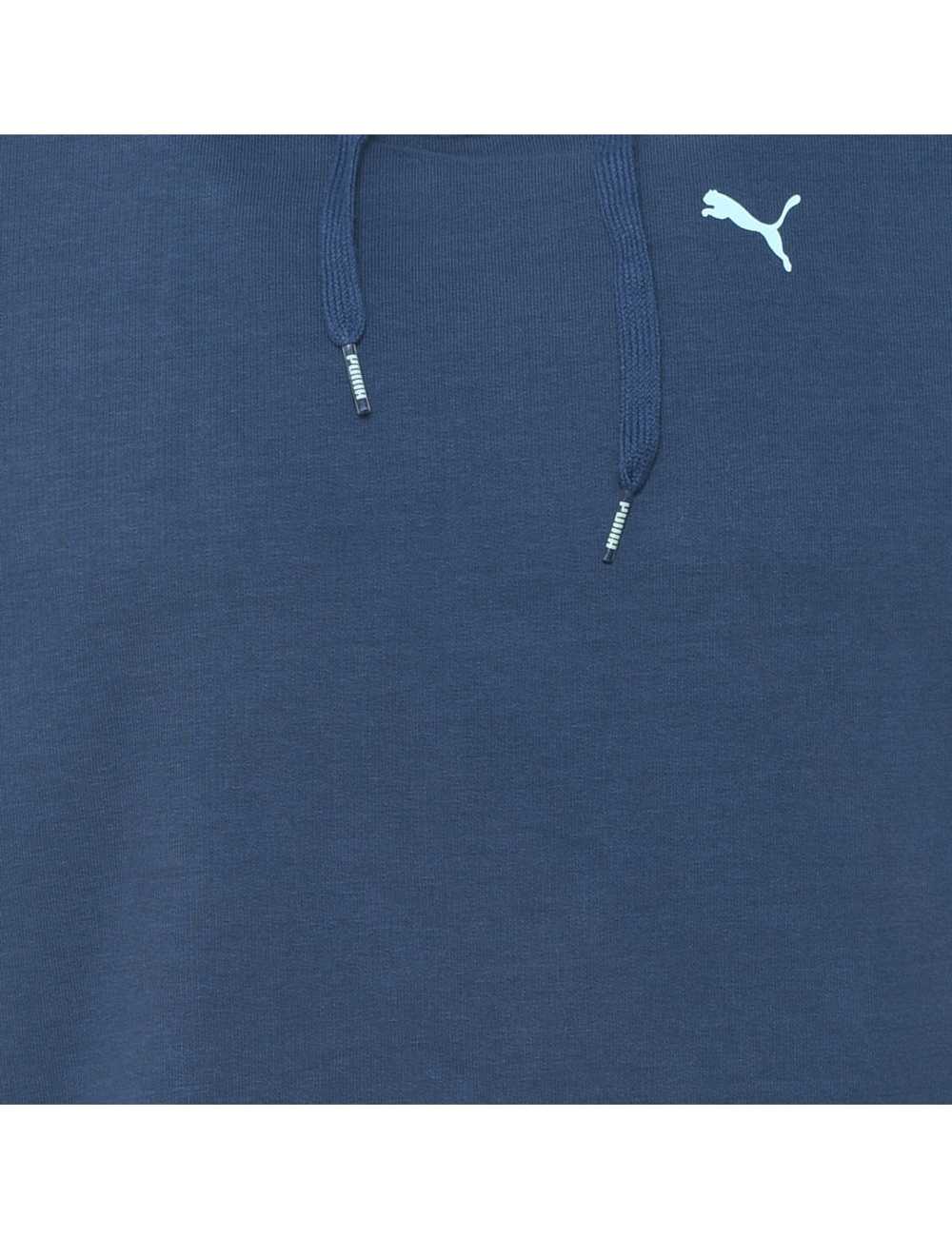 Puma Navy & White Cropped Hooded Sweatshirt - M - image 3