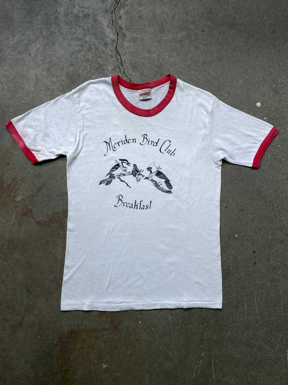 80’s Meriden Bird Club Ringer T-Shirt—[M] - image 1