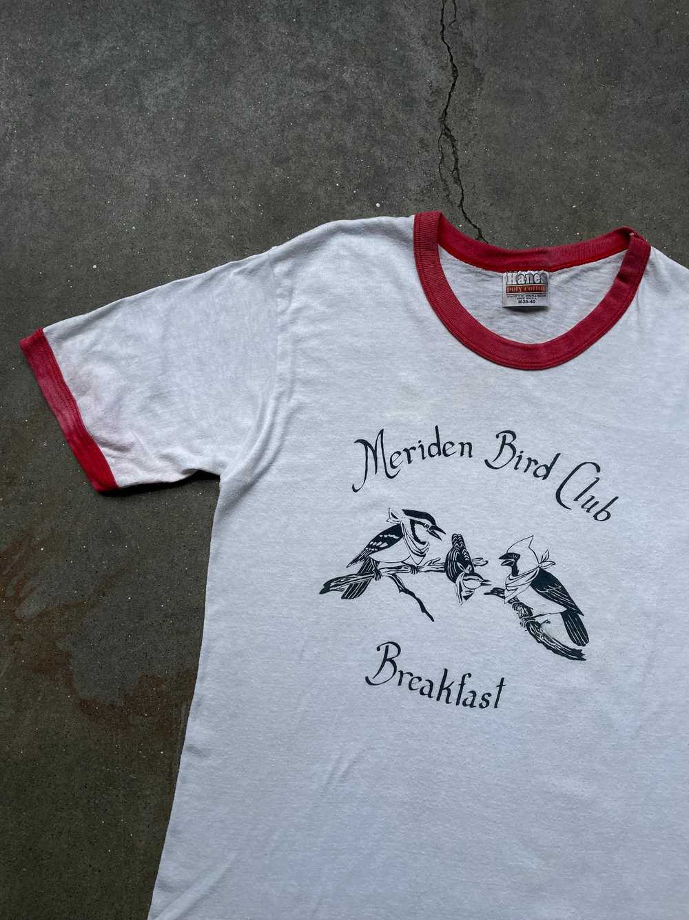 80’s Meriden Bird Club Ringer T-Shirt—[M] - image 2