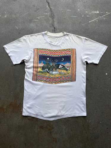 90s Western Native Animals T-Shirt—[M]