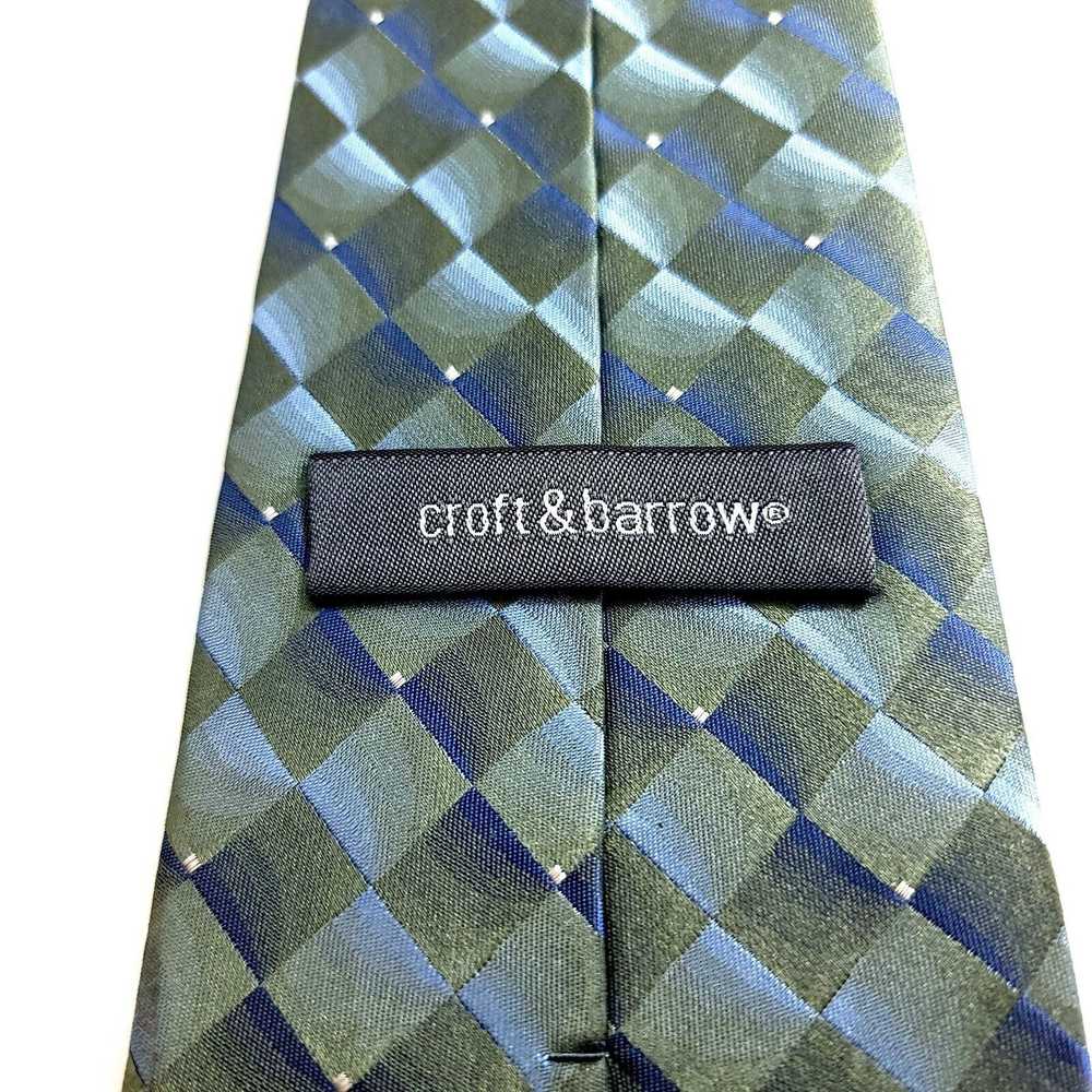 Croft & Barrow Croft & Barrow Woven Green Blue Ch… - image 3